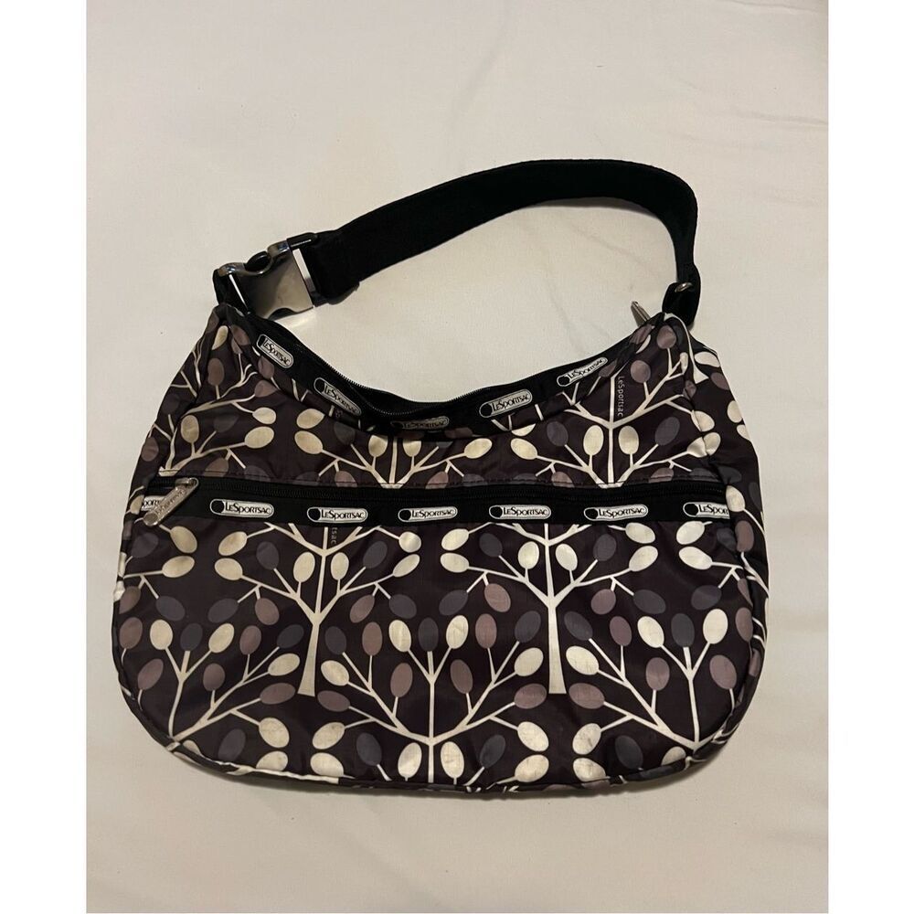 LeSportsac black and white shoulder bag - Picture 1 of 5